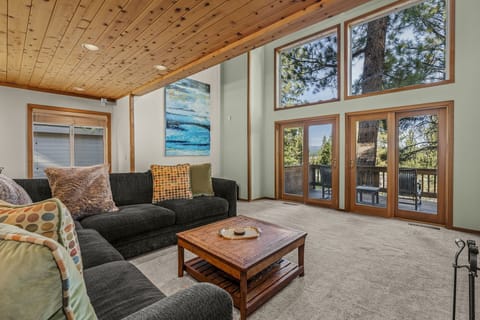 Enjoy beautiful forest views from the main living area