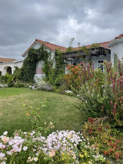 the front garden