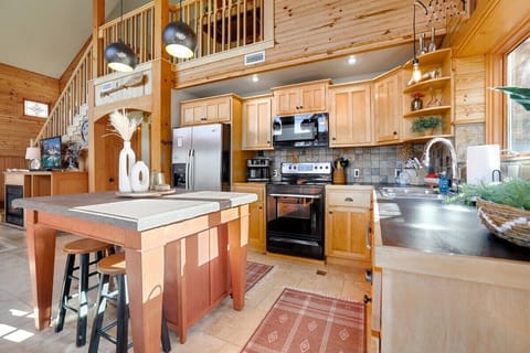 The kitchen is fully stocked with everything you need to whip up your favorite meal or baked goods.