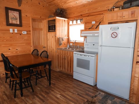 Kitchen and dining area in each kabin