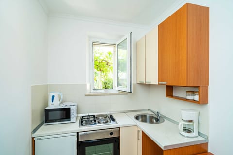 Studio (Standard Studio with Terrace) | Private kitchen | Fridge