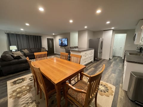 Open floor plan and no stairs.