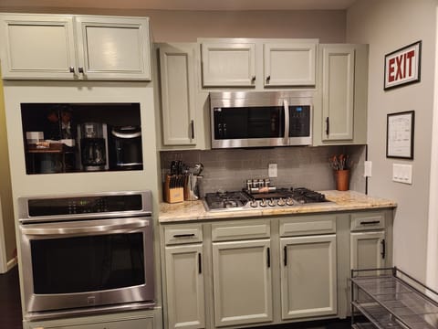 Complimentary coffee/tea station & all the cooking amenities needed for a meal