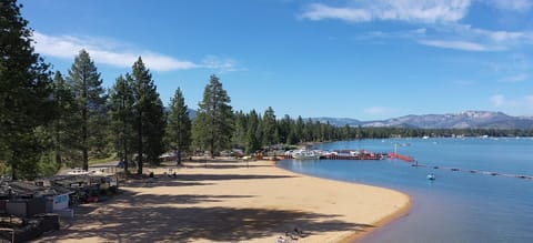 Beach nearby, white sand