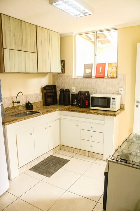 Villa | Private kitchen | Fridge, microwave, oven, blender