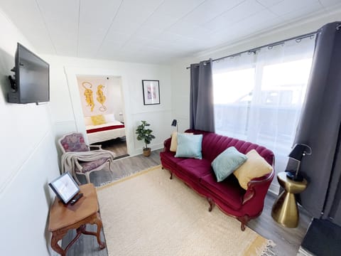 Enjoy the living room after a day exploring the city!