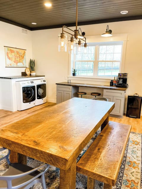 Calling all coffee lovers (and snobs—we see you)! Our breakfast bar seats two and features a fully stocked coffee station with all the gadgets: Keurig, drip machine, bean grinder, plus a lineup of coffees, teas, creamers, and flavor shots to keep eve