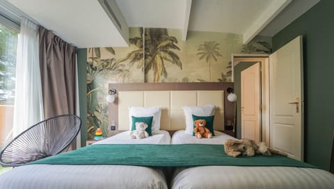 Family Room - 2 connecting Superior rooms | Laptop workspace, blackout drapes, iron/ironing board