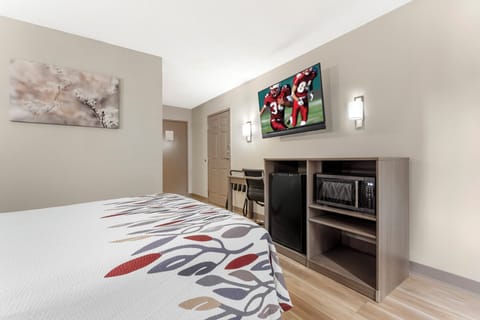 Deluxe Room, 1 Queen Bed, Roll-in Shower, Non Smoking | Desk, laptop workspace, blackout drapes, free WiFi