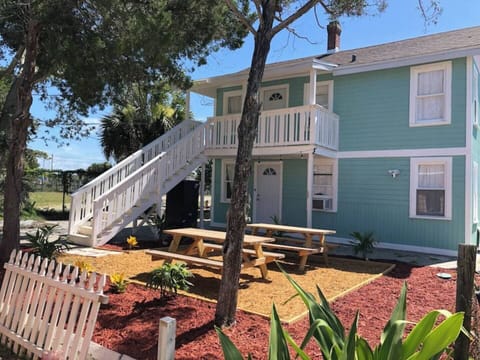 Exterior part of the home. Second floor apartment with balcony!