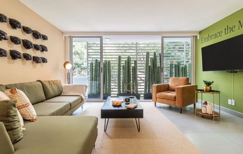Superior Apartment | Living area | 52-inch LED TV with cable channels, TV