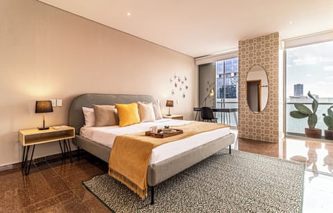 Deluxe Apartment, 1 Bedroom | Hypo-allergenic bedding, in-room safe, individually decorated, desk