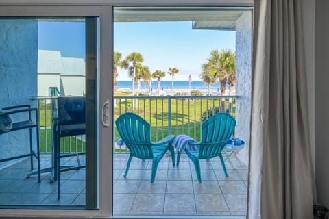 Open the door and breathe in the salty air! This is the perfect spot to watch the sunrise and make plans for the day!