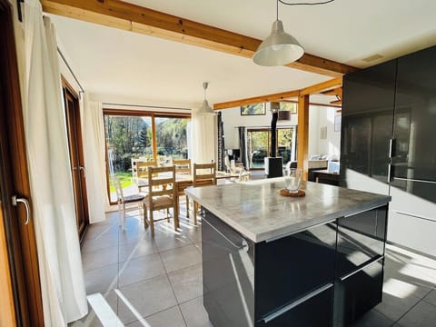 The bright well equipped modern kitchen makes self catering on holiday a pleasure.