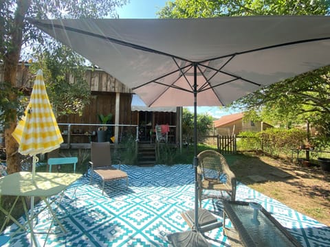 Your 2 terraces,here in large shared garden,right of photo a not shared bbq area