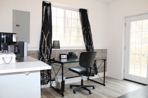 Dedicated office space in the lower level.