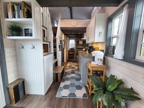 Spacious and comfortable kitchen and living area