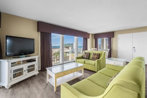Presidential Suite, 2 Bedrooms, Non Smoking (Street View) | Living area | 37-inch LCD TV with cable channels, TV