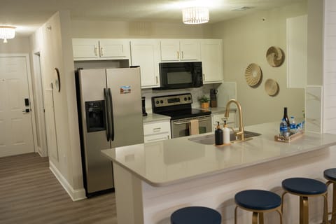 Full kitchen provides coffee/maker, tea, dish soap and detergent and more.