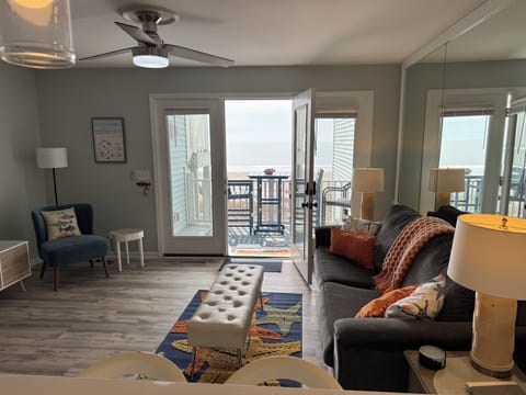 Wonderful ocean view from behind the kitchen counter