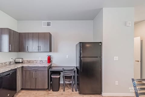 A fully-equipped kitchen for preparing meals at home