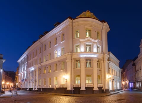 Front of property - evening/night