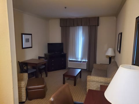 King Two Room Suite | Living area | 27-inch flat-screen TV with satellite channels, TV