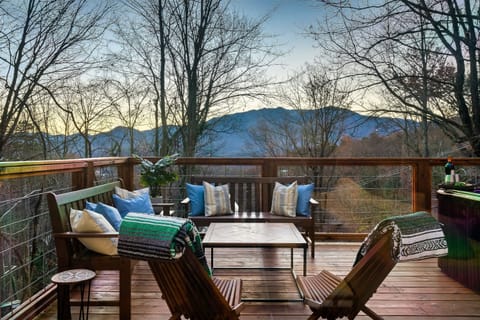 The breathtaking view from the deck is absolutely magical.