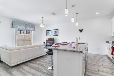 Enjoy breakfast, lunch, or dinner in our Mickey inspired kitchen. 