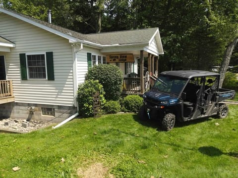 Welcome to Spring View Lodge. Not only do we offer our home to you, but you can also rent our side-by-side.