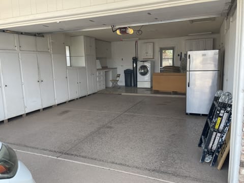 Full size garage with golf access space 