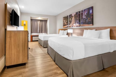 Room, 2 Queen Beds, Accessible, Non Smoking | Desk, iron/ironing board, cribs (free), rollaway beds (surcharge)
