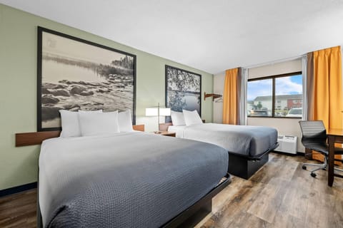 Standard Room, 2 Queen Beds, Refrigerator & Microwave | Desk, iron/ironing board, free cribs/infant beds, WiFi
