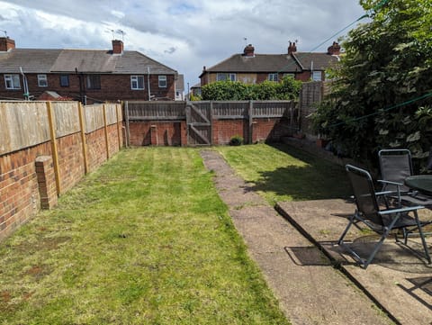 Enclosed secure back garden