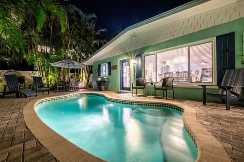 Private heated pool