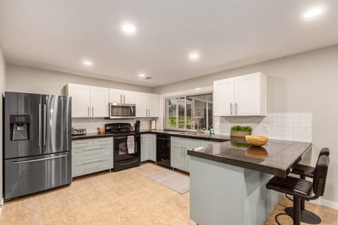 Spacious Kitchen with all the cooking essentials.