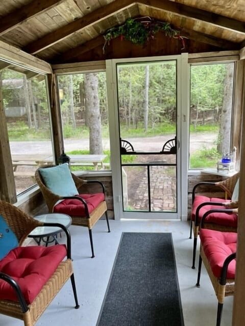 Cabin 1 porch looking out