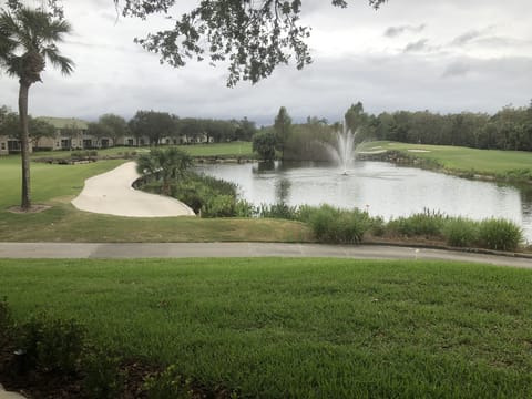 Scene from clubhouse patio 