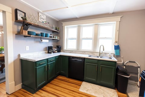 The dishwasher makes meal clean up a breeze.