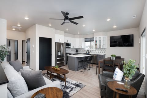 Third/Top Level Kitchen, Dining and Living Room.