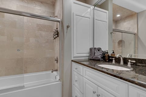 bathroom with bath tub and wash basin