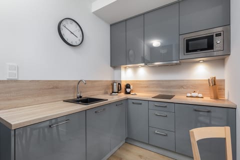 Functional kitchenette.