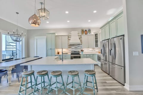 Fully Equipped Kitchen with Double Refrigerators