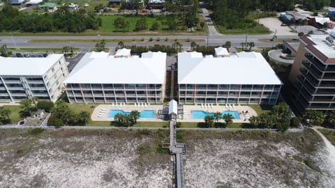 aerial view of buildings