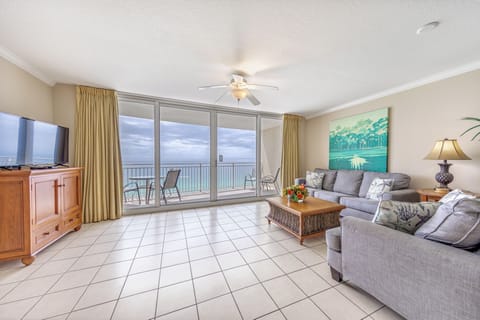 Gulf front living room.