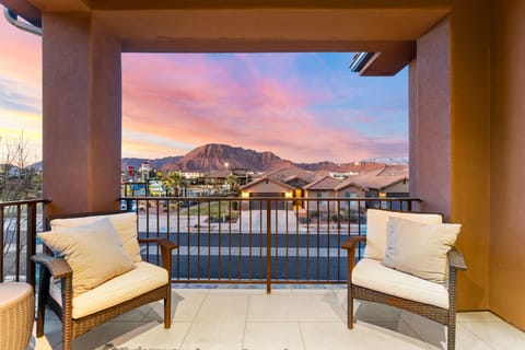Upper Patio at Dusk