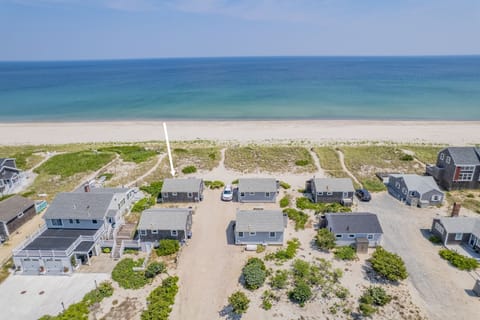 Aerial view of property to East Sandwich Beach