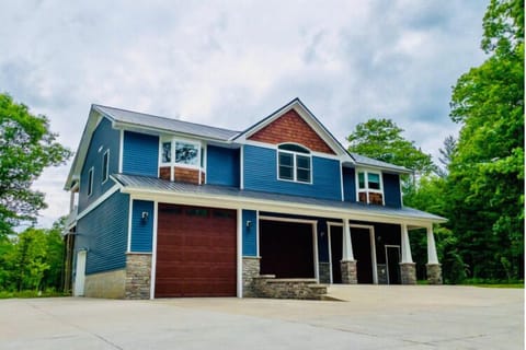 Enjoy this beautiful, custom-built, secluded Traverse City home!