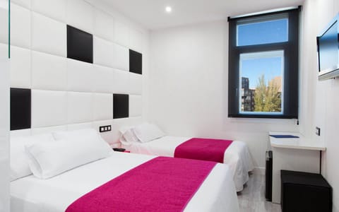 Desk, blackout drapes, soundproofing, bed sheets