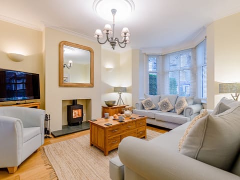 Fireplace, DVD player